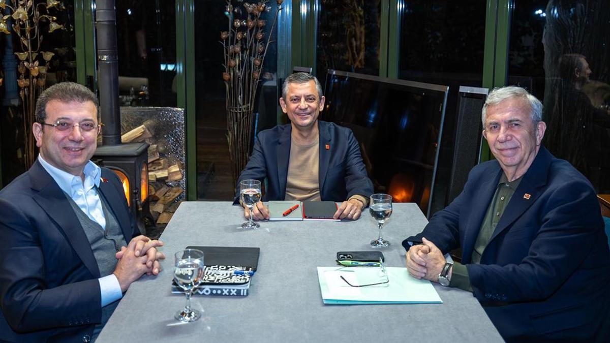 CHP Genel Başkanı Özel, Yavaş ve İmamoğlu ile görüştü