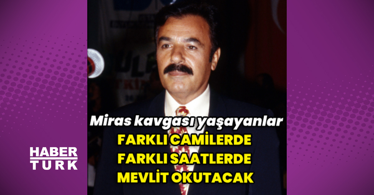 Ferdi Tayfur için iki farklı camide mevlit okutacaklar